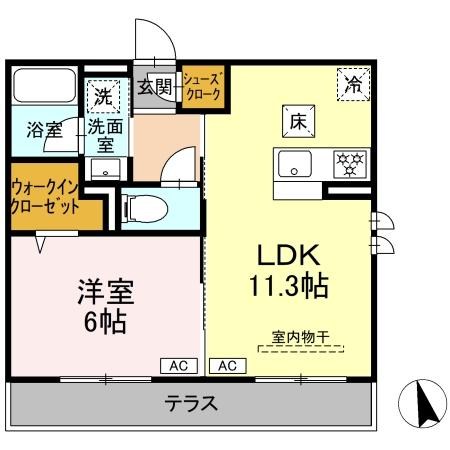 レジデンス　オークリーフ 101号室 間取り