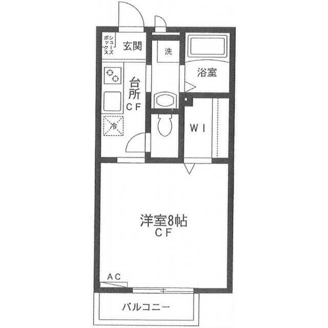 ワンズ　ウエスト 103号室 間取り