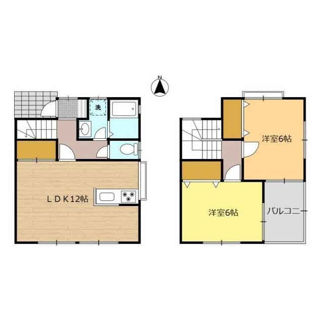 タカタハイツⅤ A号室 間取り