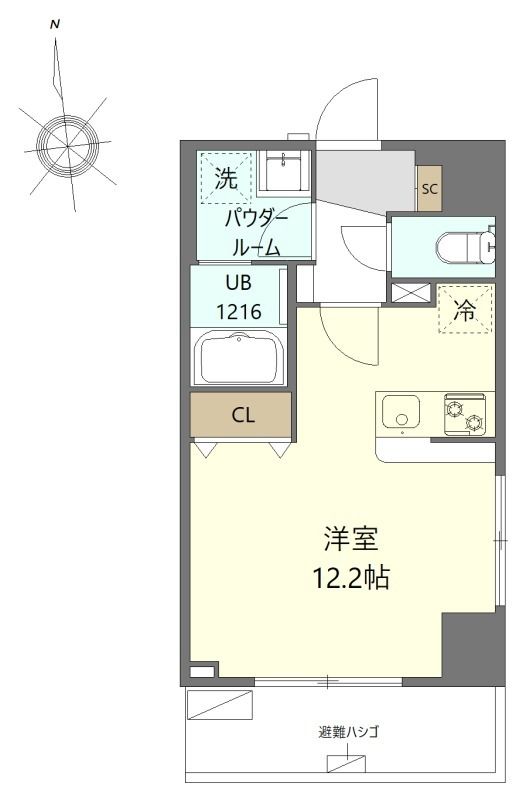 マイシティ厚木中町 203号室 間取り