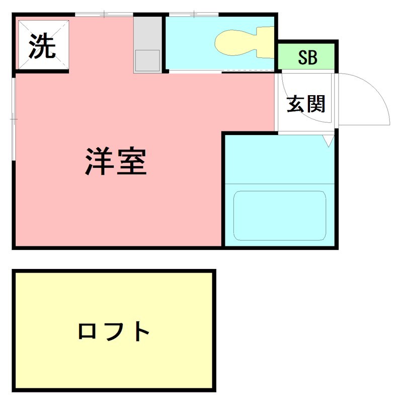 パンシオン　長後ＮＯ．１ 0101号室 間取り