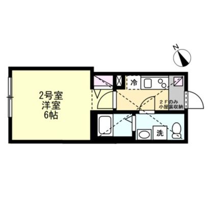 ベイルーム藤沢西富 202号室 間取り