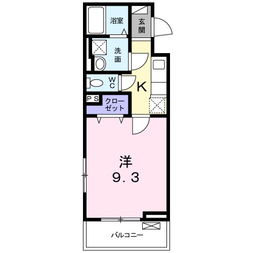 ａｕｂｅ　ｎｅｏ 209号室 間取り