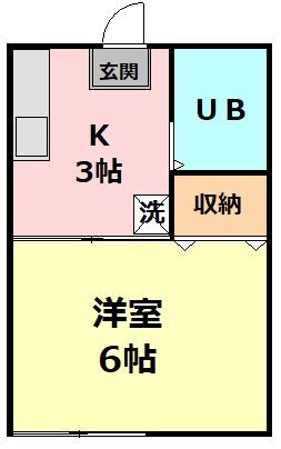 スカイハイツ 102号室 間取り