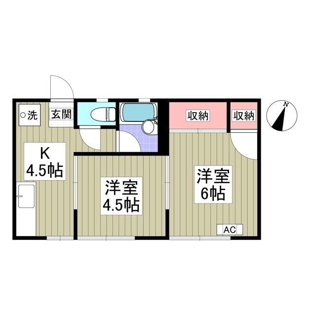 茅ヶ崎第二NCハイツ 103号室 間取り