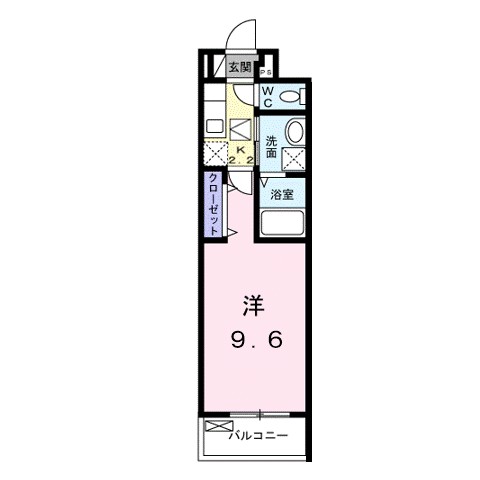 ＡＥ&rsquo;Ｏ（アエオ） 102号室 間取り