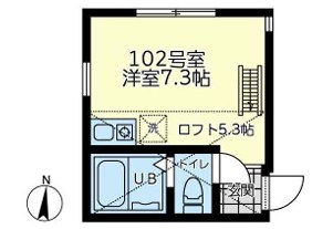 ユナイト洋光台パリピーピクサー 102号室 間取り