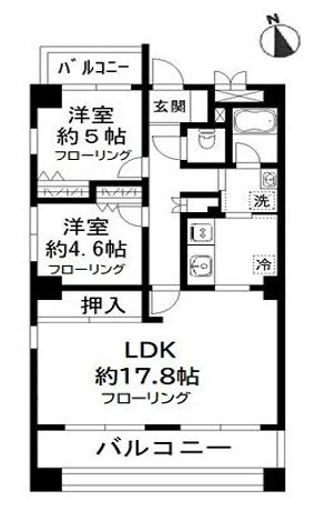 N-flats 横浜中田 305号室 間取り