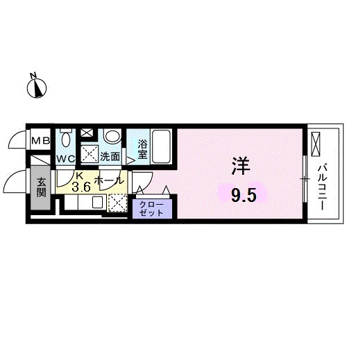 エトワール 202号室 間取り