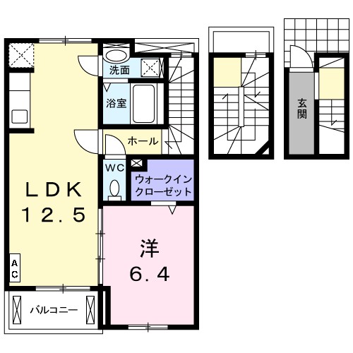 デスパシオ 304号室 間取り