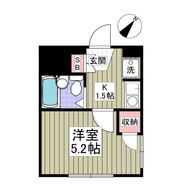 ドミトリー望星 301号室 間取り