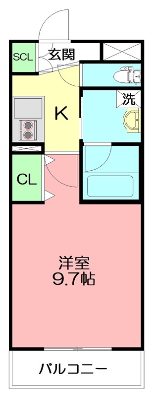 メゾンオルレアン 104号室 間取り