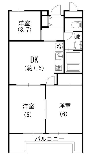 ヴァンハウス湘南平塚 間取り