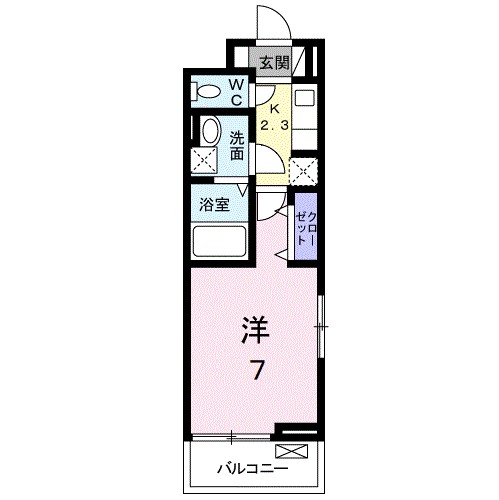 Mahana 301号室 間取り