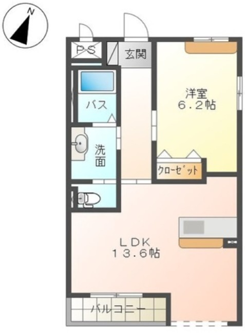 ル・アンジェ 0306号室 間取り