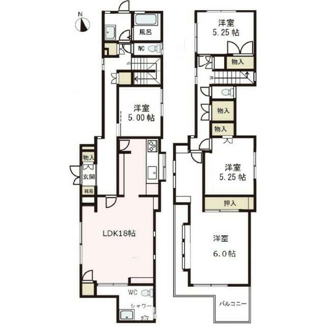 鵠沼石上貸家 間取り