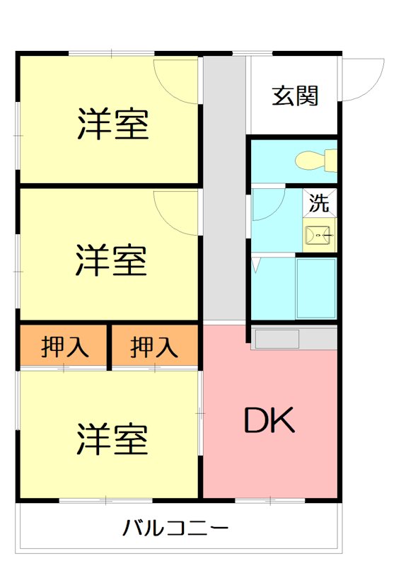 第二グリーンハイツ   間取り