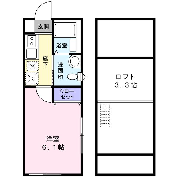 ハウズライフ厚木五番館 201号室 間取り