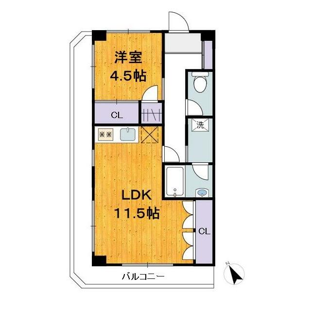 Ｋ－Ｍａｈａｌｏ 303号室 間取り