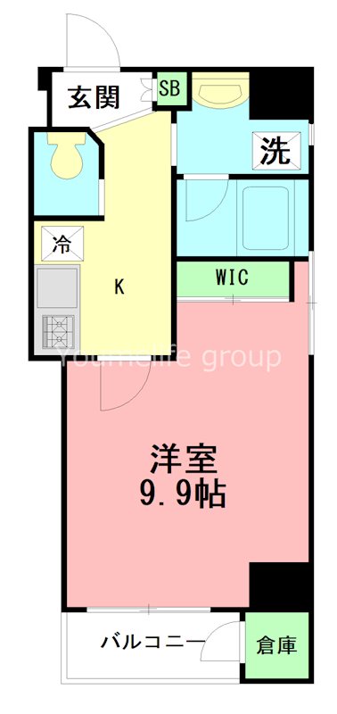 プルミエール湘南台 604号室 間取り