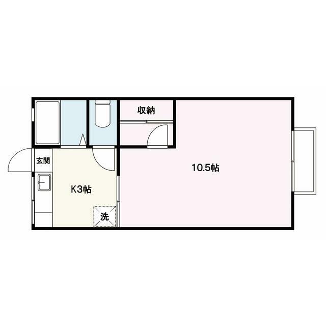 ハイツポエム 202号室 間取り
