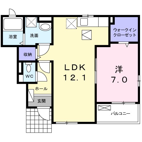 セイバリー大磯 102号室 間取り