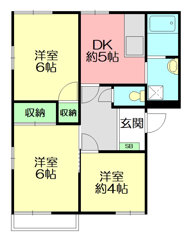 いずみのハイツ 202号室 間取り
