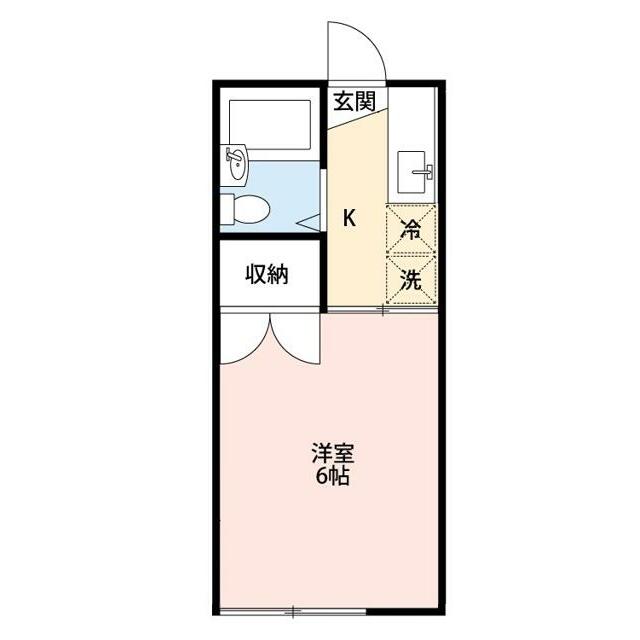 コーポつくし 103号室 間取り