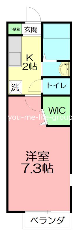ストゥディオ 105号室 間取り