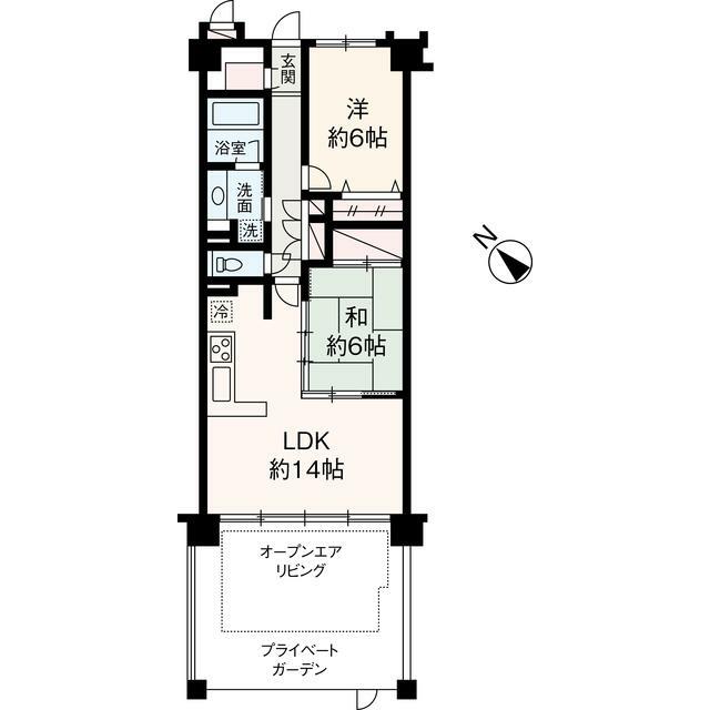 グランシティー湘南海岸 208号室 間取り
