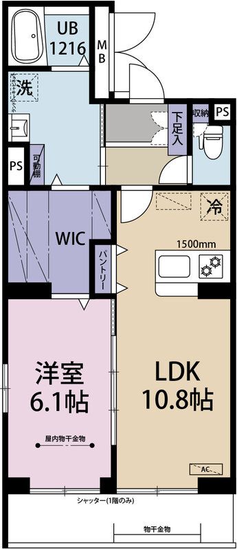 Riz Raffine湘南 403号室 間取り