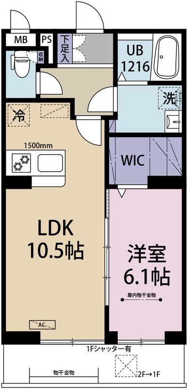 Riz Raffine湘南 402号室 間取り