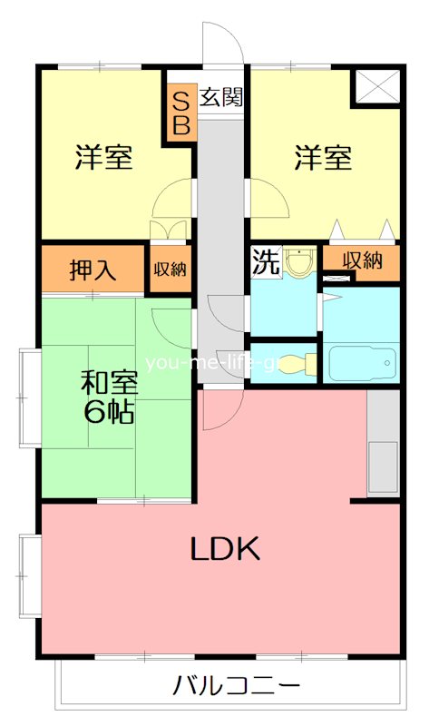 マノワール壱番館 102号室 間取り