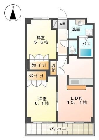 プラザ・シフォレⅠ 0103号室 間取り