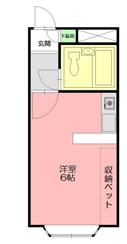 メゾンド萩 0106号室 間取り