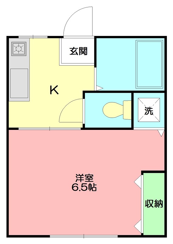 コーポ水引 202号室 間取り