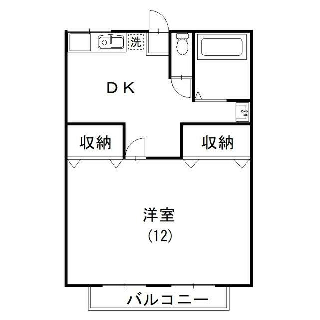 コーポ池田 105号室 間取り
