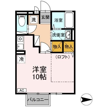 スペース北谷 206号室 間取り