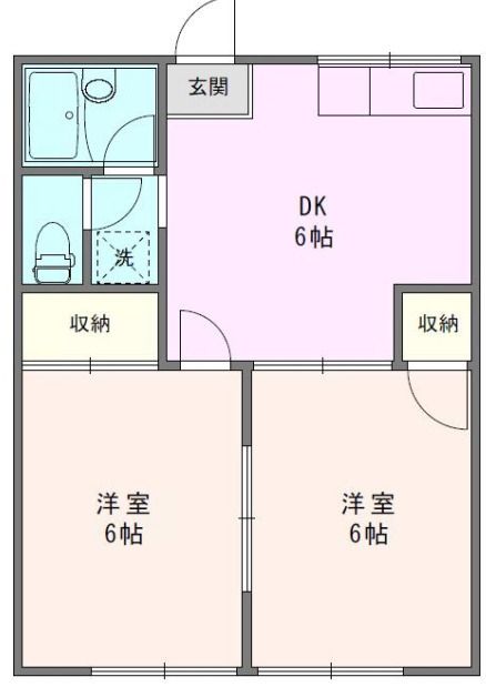 第一袖ヶ浜ハイツ 103号室 間取り