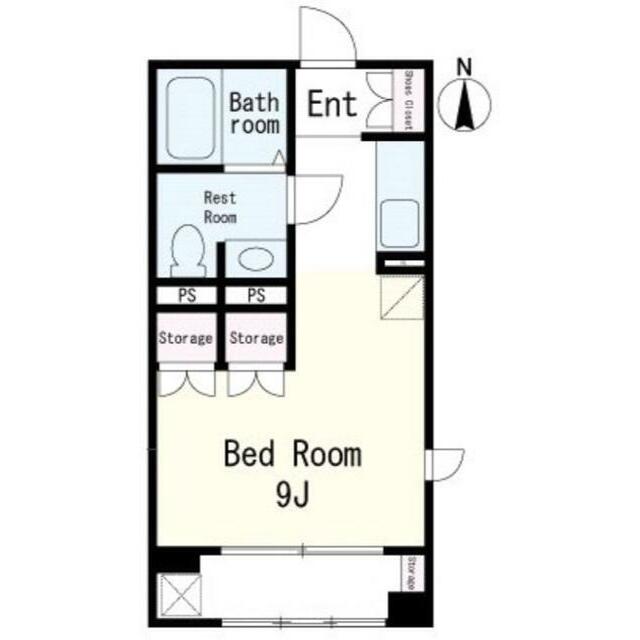 ハイム渚 201号室 間取り