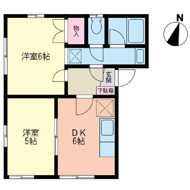 エクセレント青山 201号室 間取り