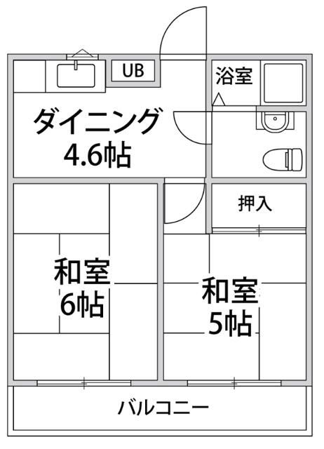 テラスフルール 301号室 間取り