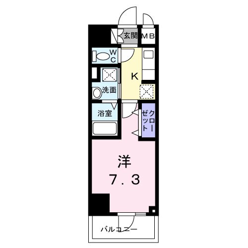 スアヴィス平塚八千代 1005号室 間取り