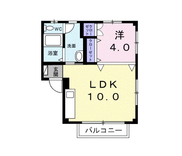 スカイコートハマダ 間取り
