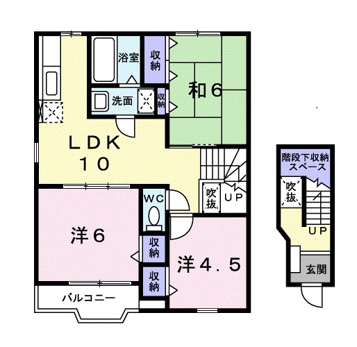 エクレール平塚Ⅲ 間取り