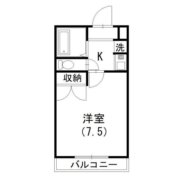 レジデンスジュネス 104号室 間取り