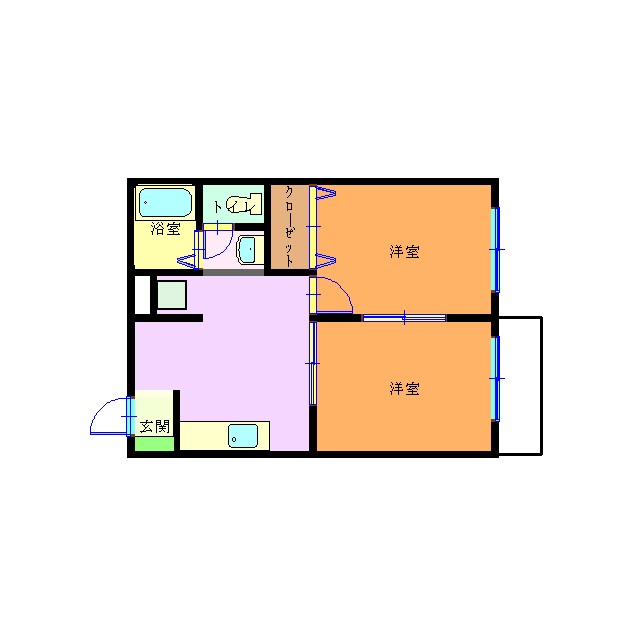 ＶＩＬＬＡ　８ 202号室 間取り