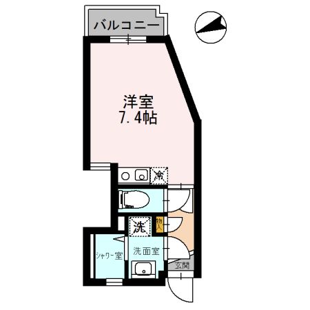 フェニックス厚木 206号室 間取り