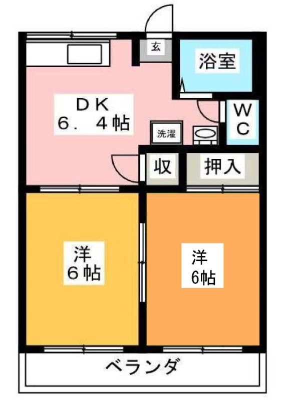 久松ハイツ 103号室 間取り