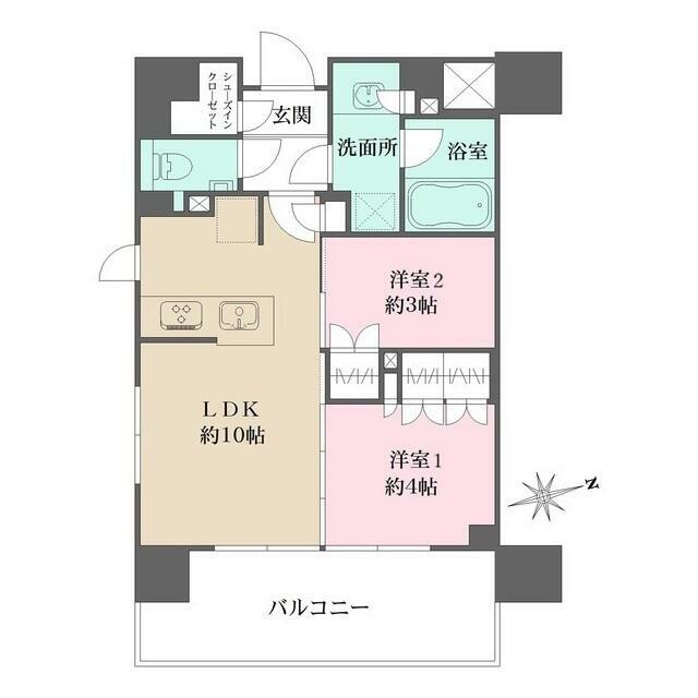 グレーシアフィット藤沢鵠沼 801号室 間取り